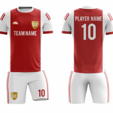 Red/White Sublimation Custom Soccer Jersey Adult & Youth Unisex