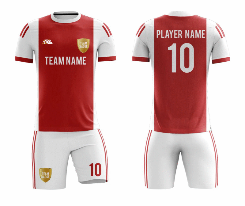 Red/White Sublimation Custom Soccer Jersey Adult & Youth Unisex