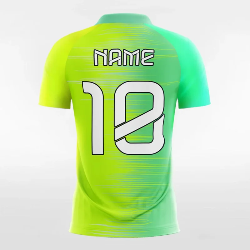 Afterimage - Customized Men's Fluorescent Sublimated Soccer Jersey - Image 4