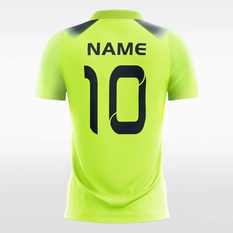 Customized Men's Fluorescent Sublimated Soccer Jersey - Image 2