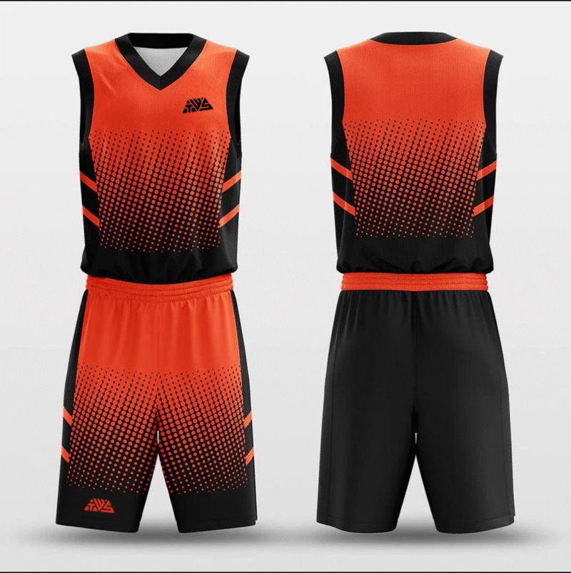 Lattice Red - Customized Basketball Jersey Design Gradient - Image 4