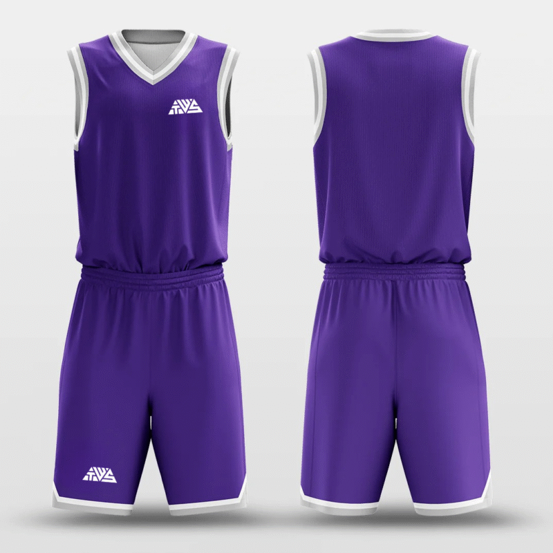 Purple White - Custom Basketball Jersey Design for Team - Image 4