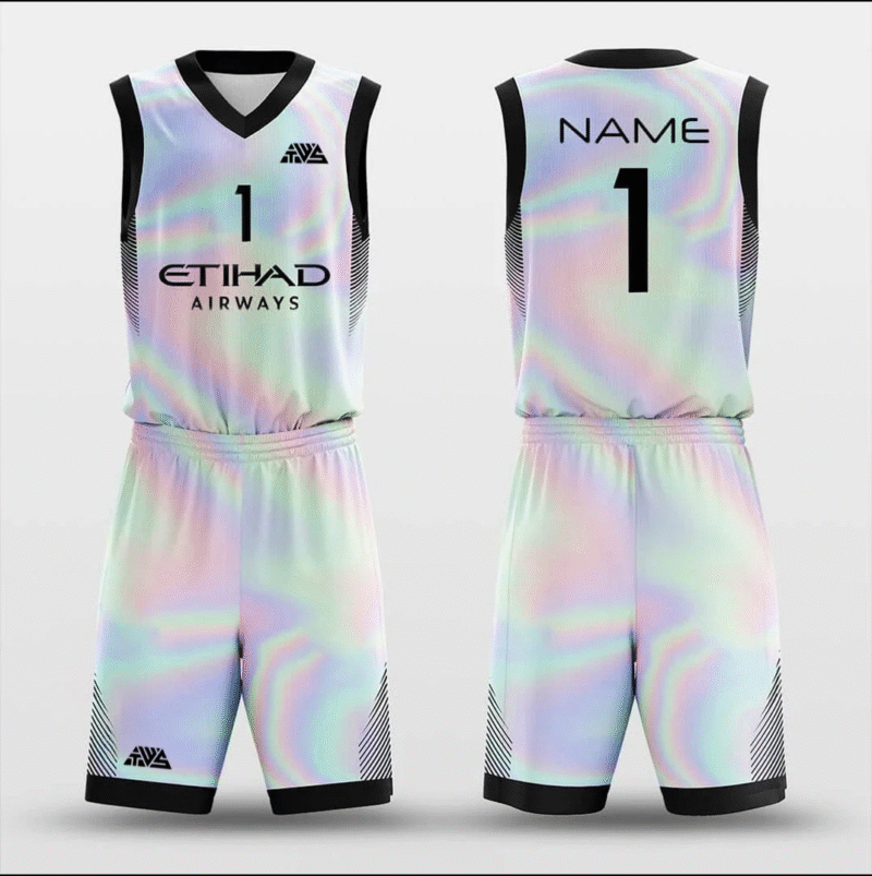 Milky Way - Custom Sublimated Basketball Jersey Set - Image 3