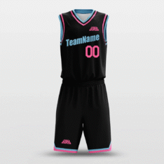 Black Blue Pink - Customized Basketball Jersey Design