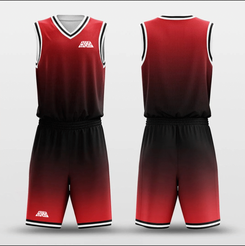 Gradual Flame - Customized Basketball Jersey Design - Image 4