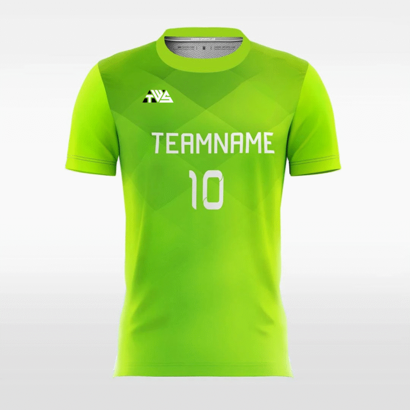 Reflection - Customized Men's Fluorescent Sublimated Soccer Jersey - Image 9