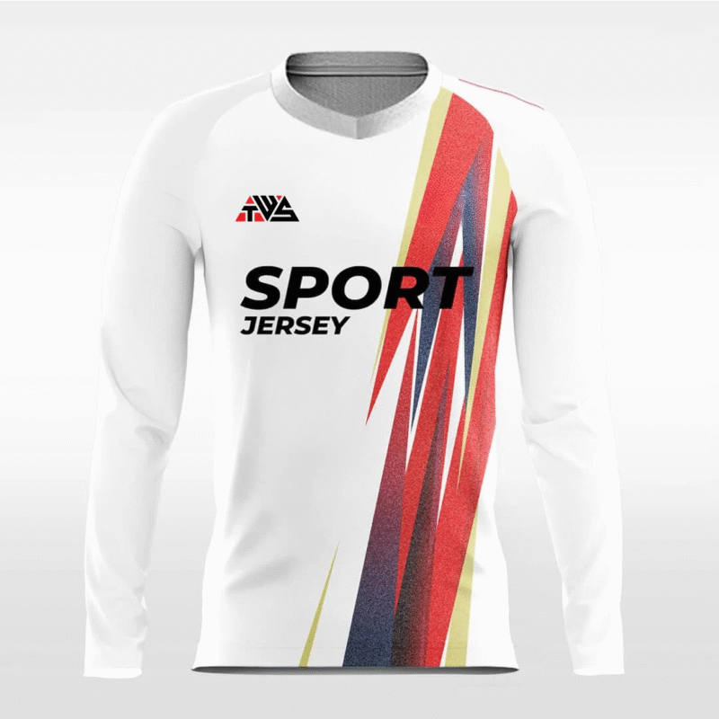 Flag - Customized Men's Sublimated Long Sleeve Soccer Jersey